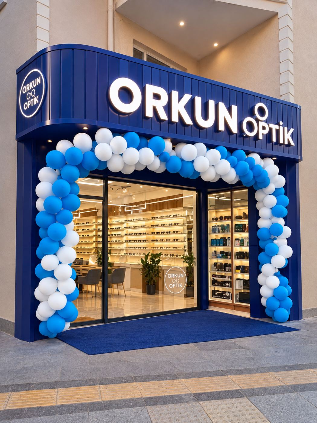 Orkun Optik mağaza vitrini